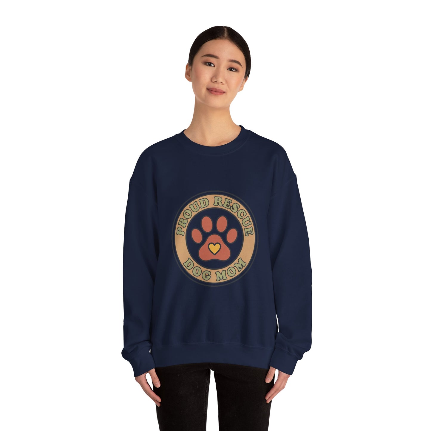 Proud Rescue Dog Mom Sweatshirt | Dog Mom, Rescue Pride