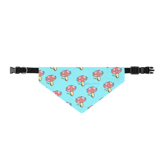 Cute Mushroom Puppy Bandana - Clip-On Summer Dog Scarf