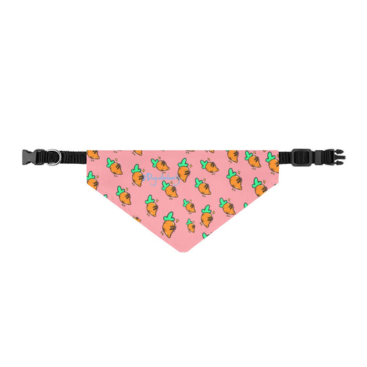 Cute Carrot Puppy Bandana - Clip-On Summer Dog Scarf