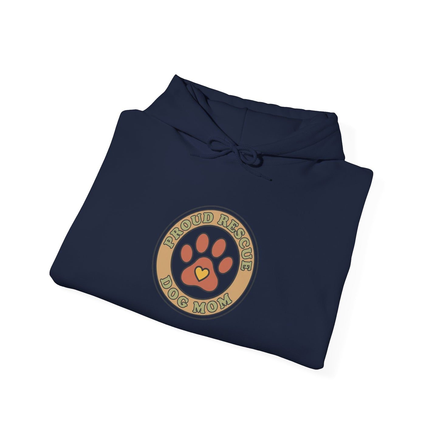 Dog Mom Paw Emblem Hoodie | dog mom, fur baby