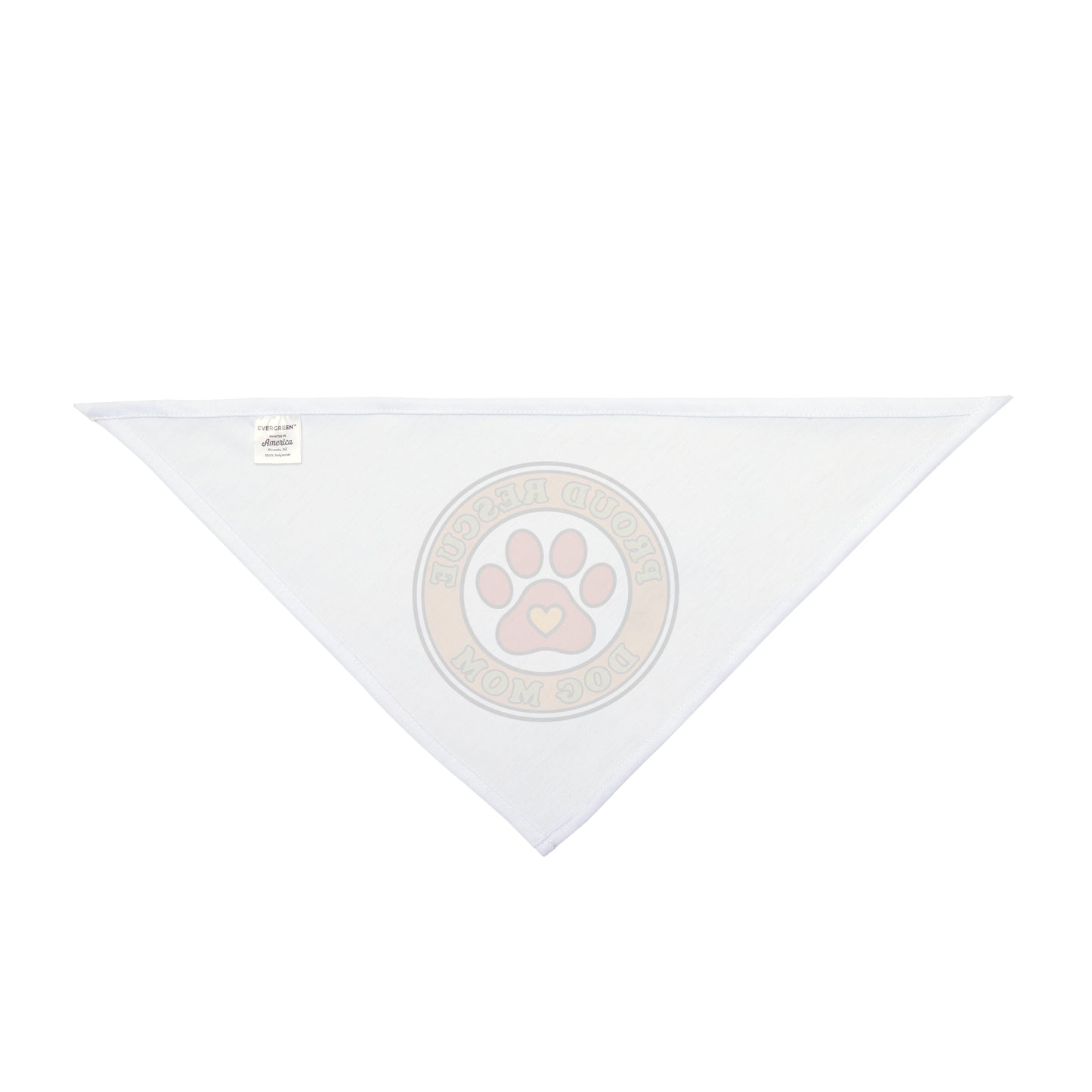Rescue Dog Mom Pet Bandana — 'Proud Rescue Dog Mom' Paw Print Bandana for Dogs