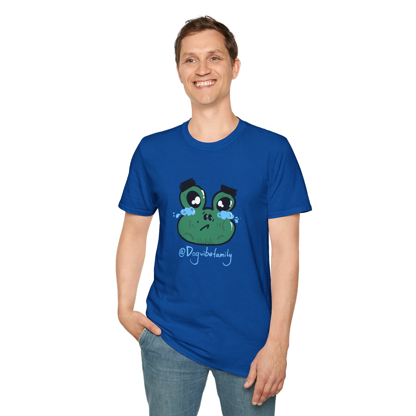 Crying Frog Graphic Tee — Cute Sad Frog Illustration T-Shirt