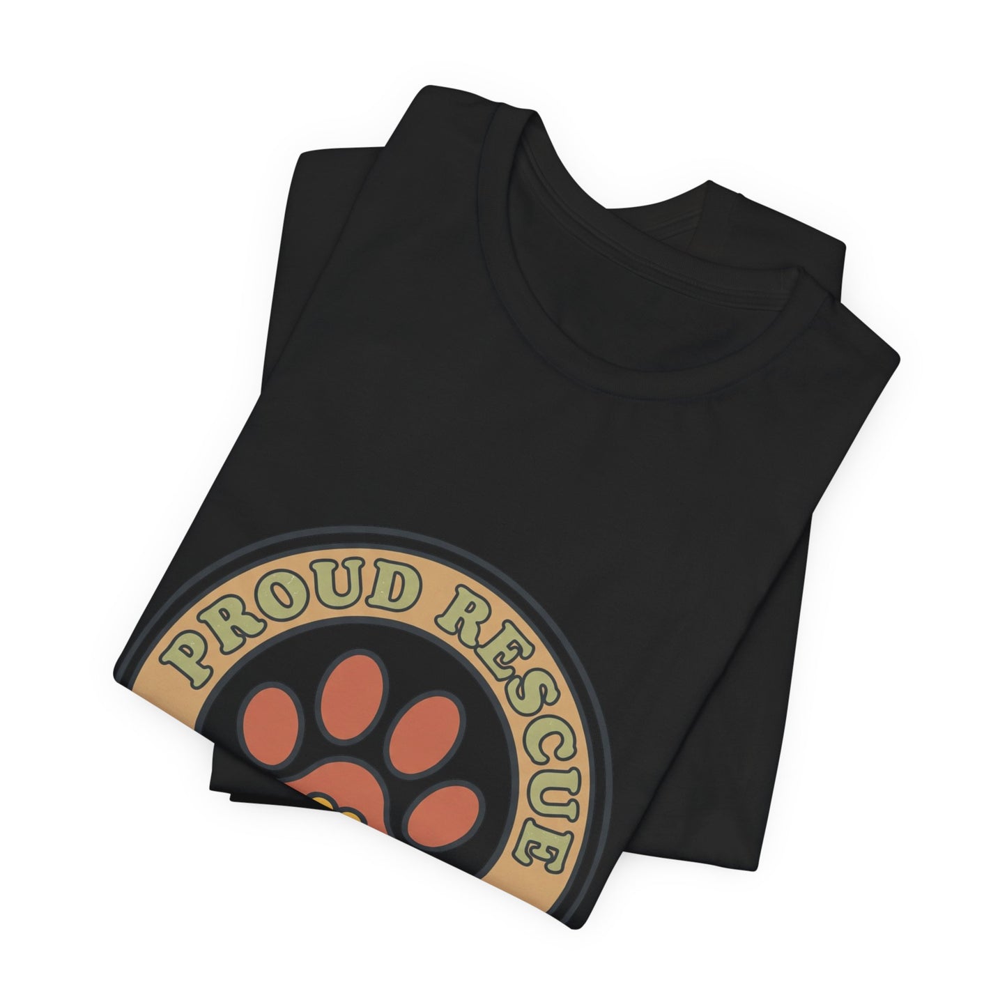 Proud Rescue Dog Mom Tee | rescue pride, fur baby