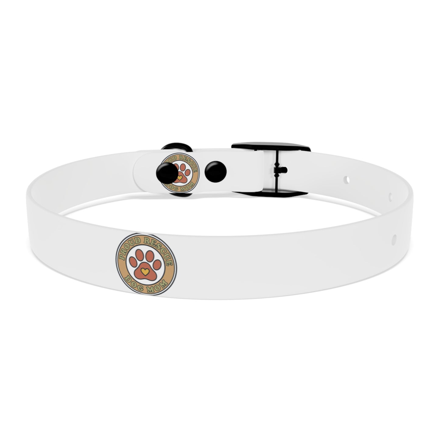Dog Collar — Paw Print Badge Adjustable Pet Collar (Customizable, Durable)