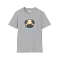 Pug Cartoon Tee — Cute Pug Face with “@Dogubotanically” Logo