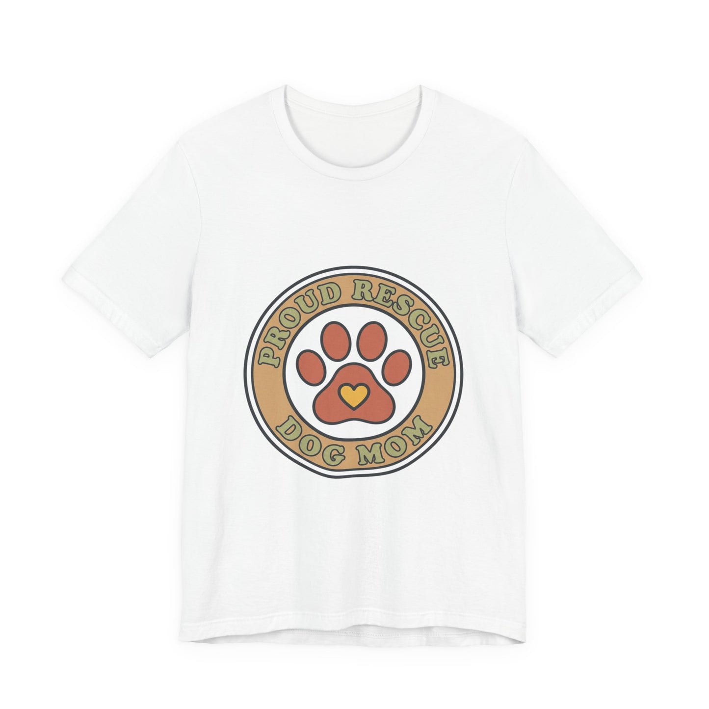 Proud Rescue Dog Mom Tee | rescue pride, fur baby