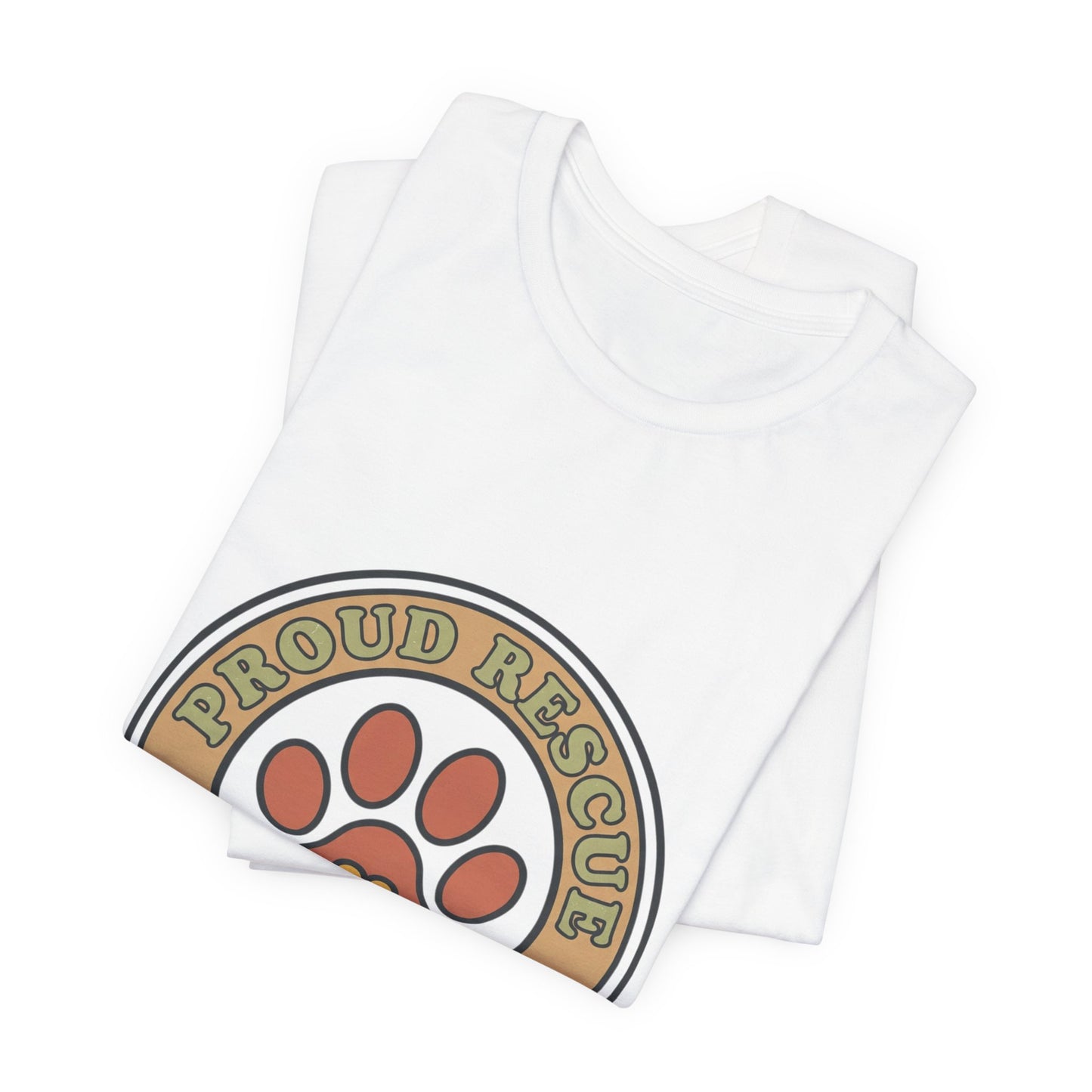 Proud Rescue Dog Mom Tee | rescue pride, fur baby