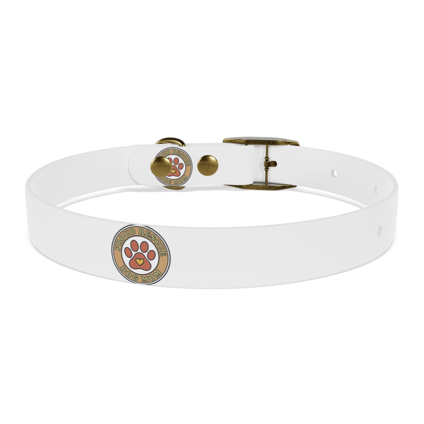 Dog Collar — Paw Print Badge Adjustable Pet Collar (Customizable, Durable)