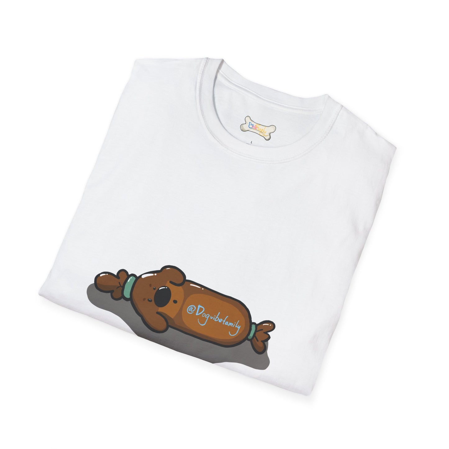 Cute Sleeping Pup Graphic Tee – Cozy Dog Bone Nap Time T-Shirt for Dog Moms & Dog Dads (Unisex Soft Cotton)
