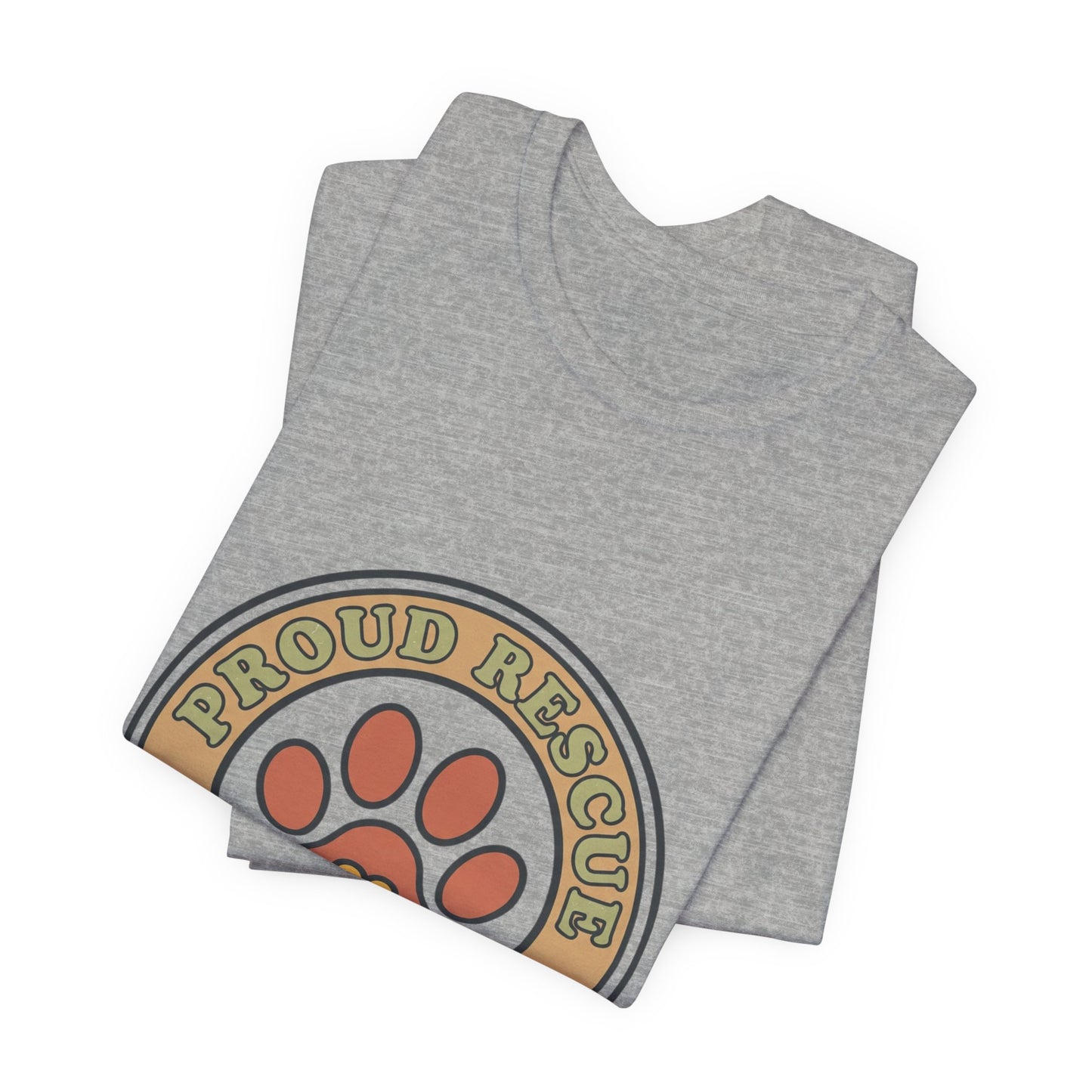 Proud Rescue Dog Mom Tee | rescue pride, fur baby
