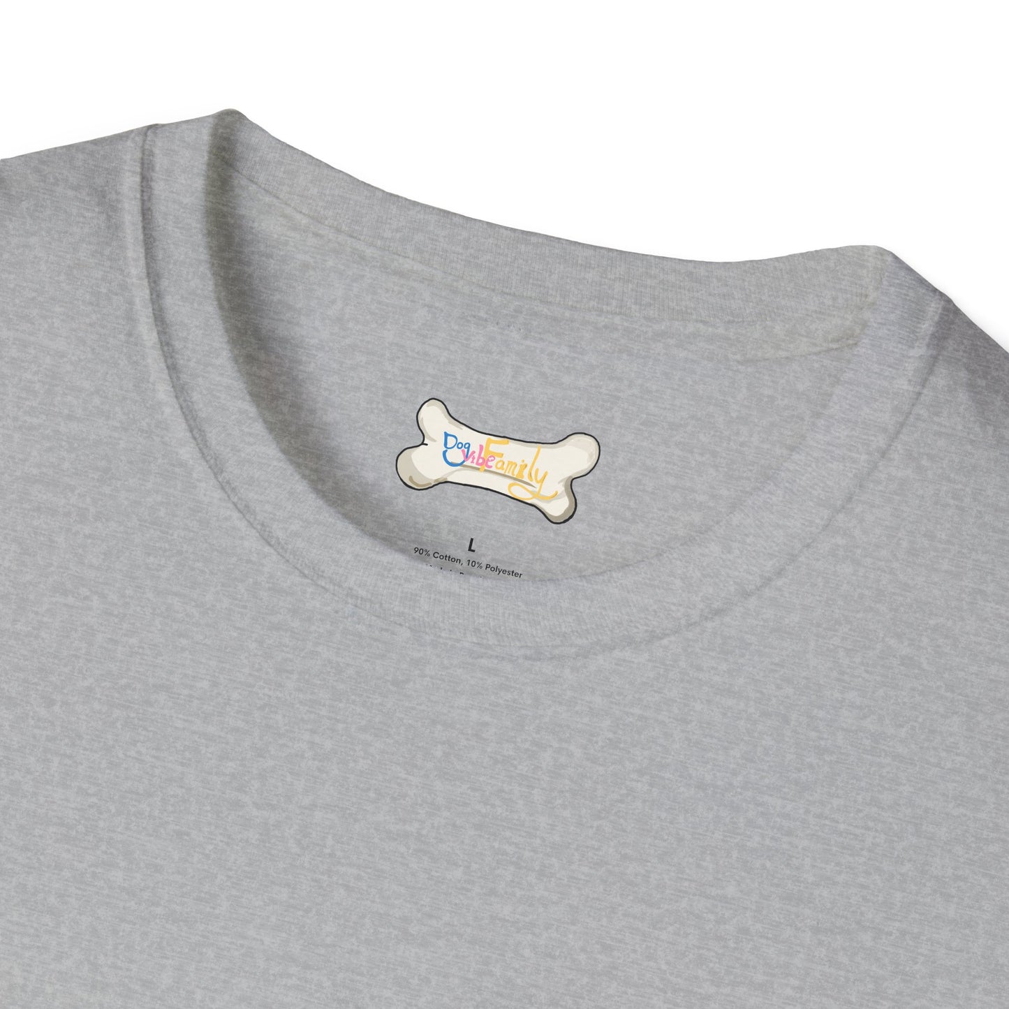 Cute Puppy Graphic T-Shirt — "Dog Family" Bone Design