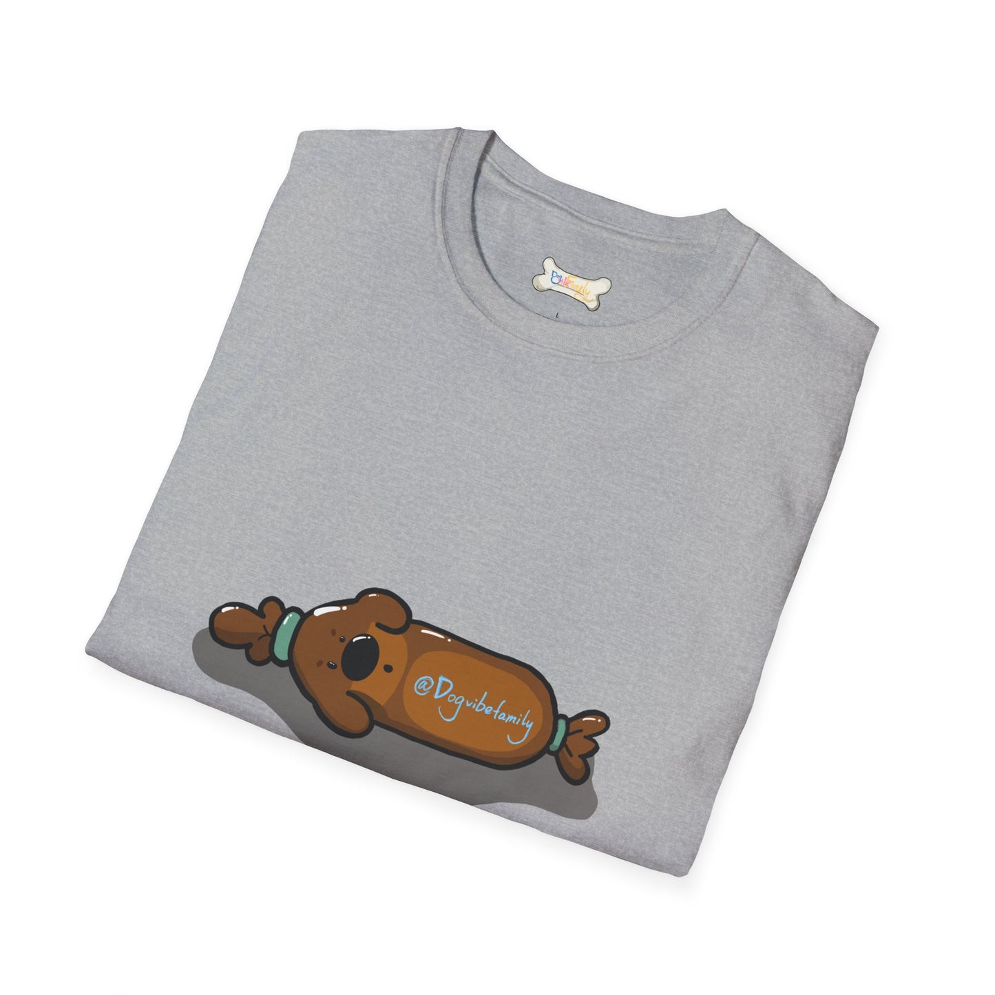 Cute Sleeping Pup Graphic Tee – Cozy Dog Bone Nap Time T-Shirt for Dog Moms & Dog Dads (Unisex Soft Cotton)