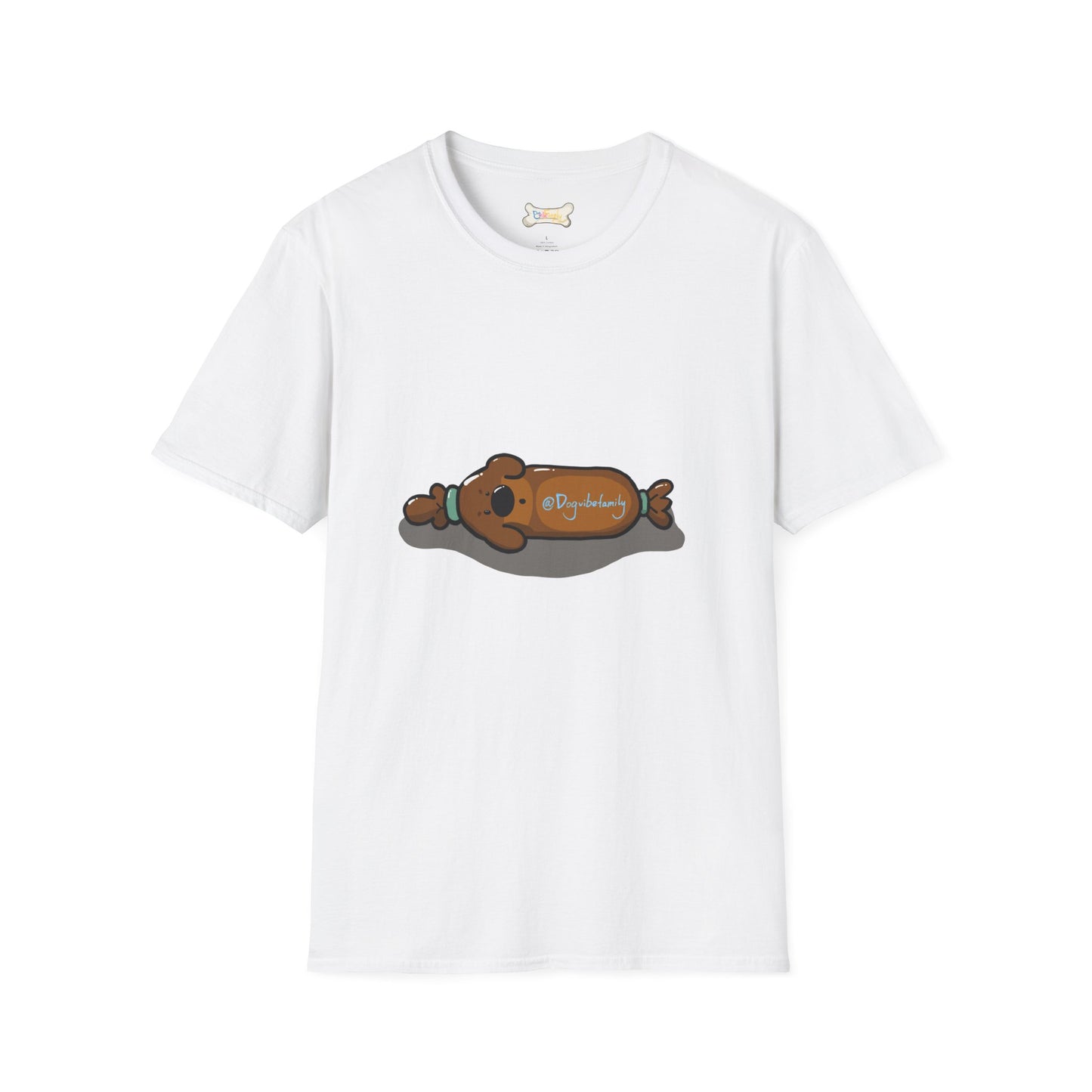 Cute Sleeping Pup Graphic Tee – Cozy Dog Bone Nap Time T-Shirt for Dog Moms & Dog Dads (Unisex Soft Cotton)