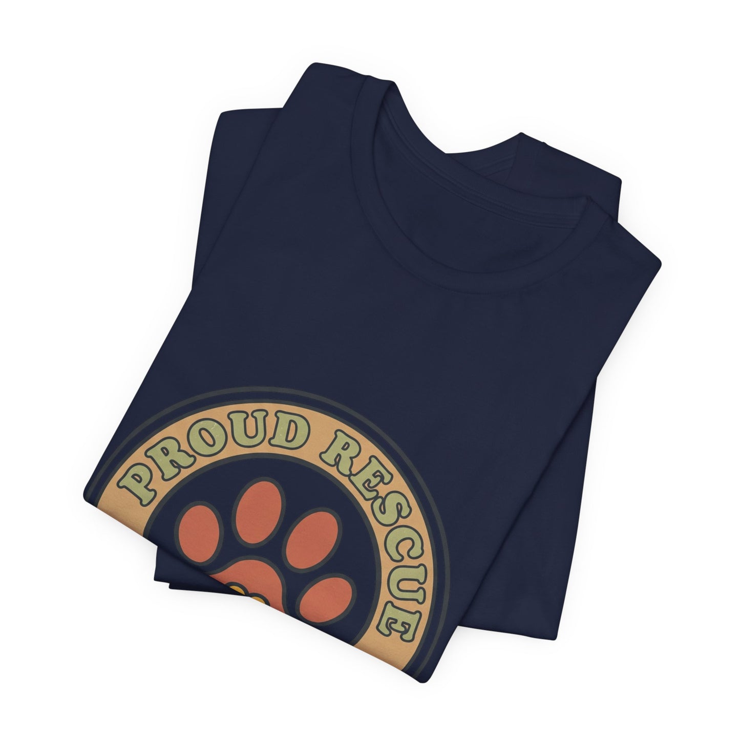 Proud Rescue Dog Mom Tee | rescue pride, fur baby