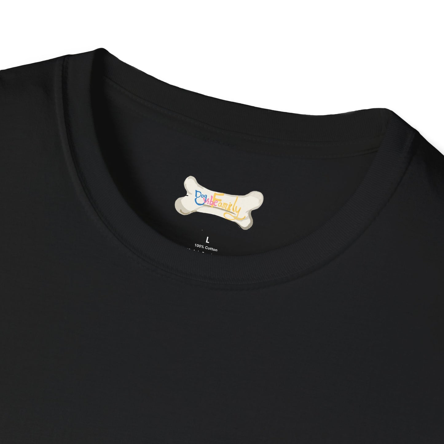 Cute Puppy Graphic T-Shirt — "Dog Family" Bone Design