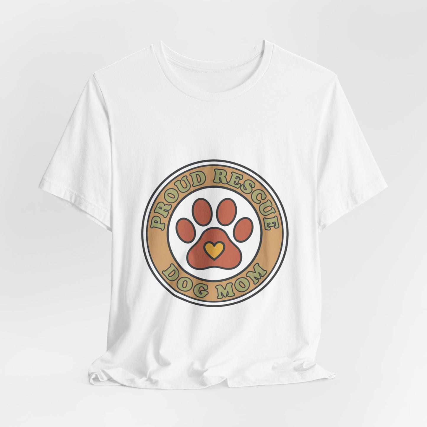 Proud Rescue Dog Mom Tee | rescue pride, fur baby