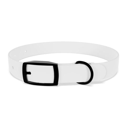 Dog Collar — Paw Print Badge Adjustable Pet Collar (Customizable, Durable)