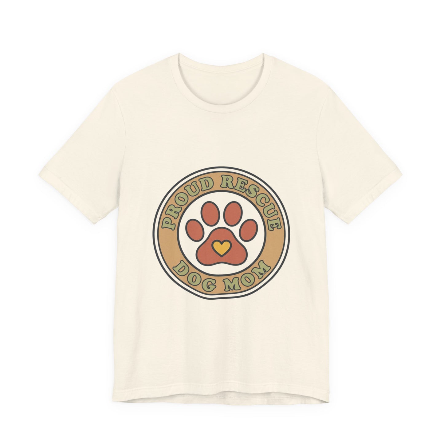 Proud Rescue Dog Mom Tee | rescue pride, fur baby