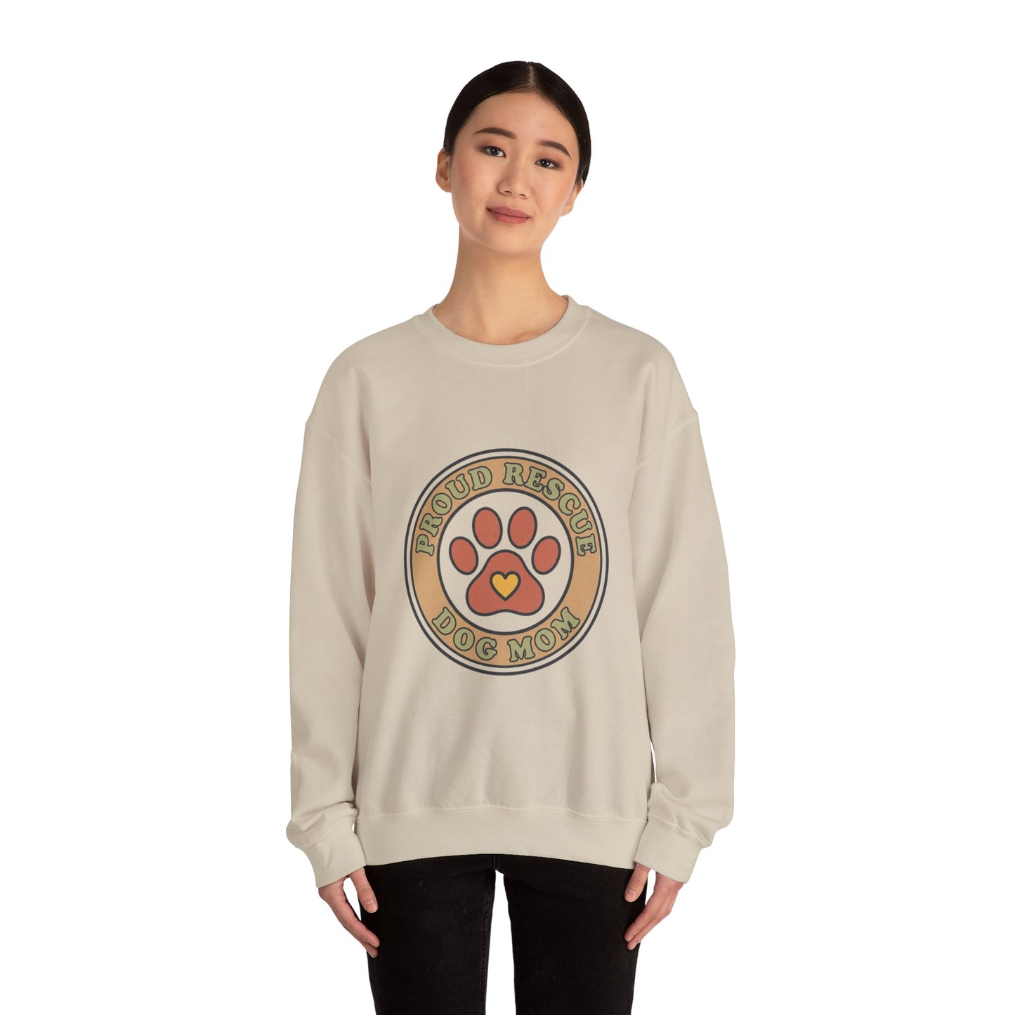Proud Rescue Dog Mom Sweatshirt | Dog Mom, Rescue Pride