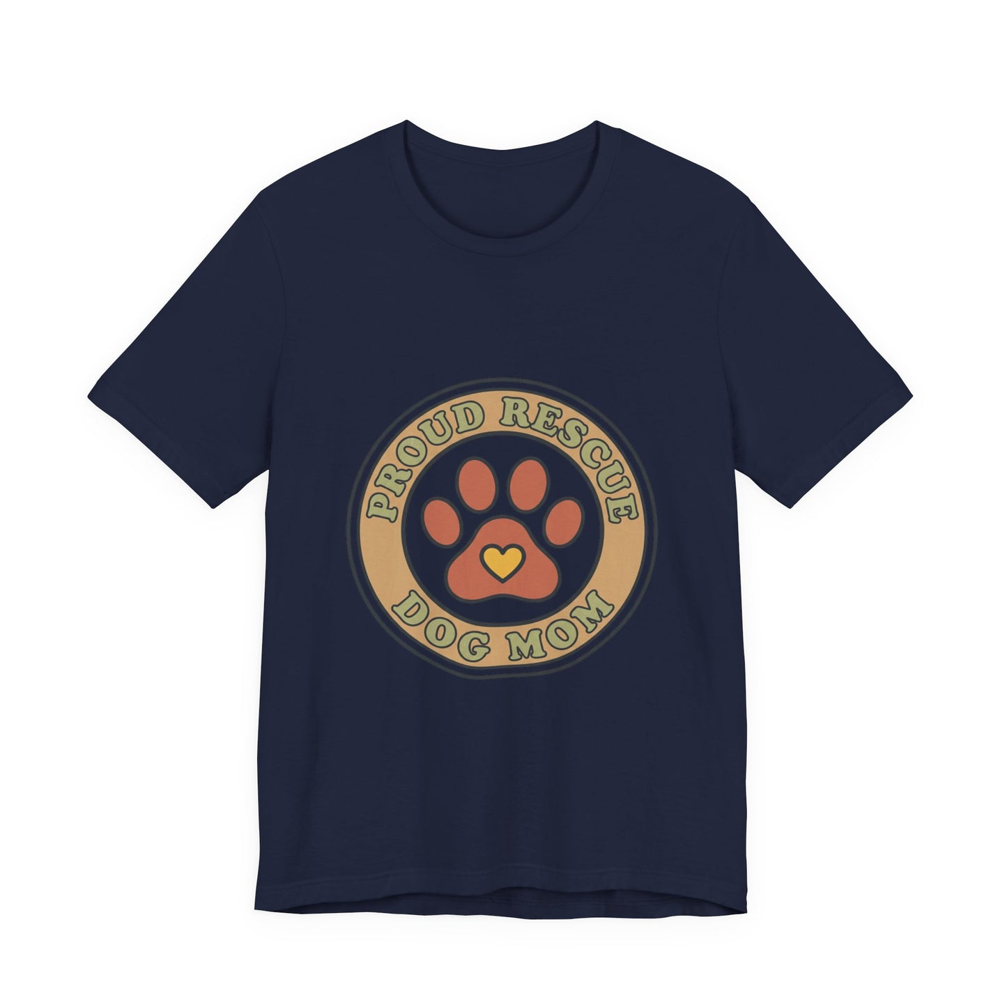 Proud Rescue Dog Mom Tee | rescue pride, fur baby