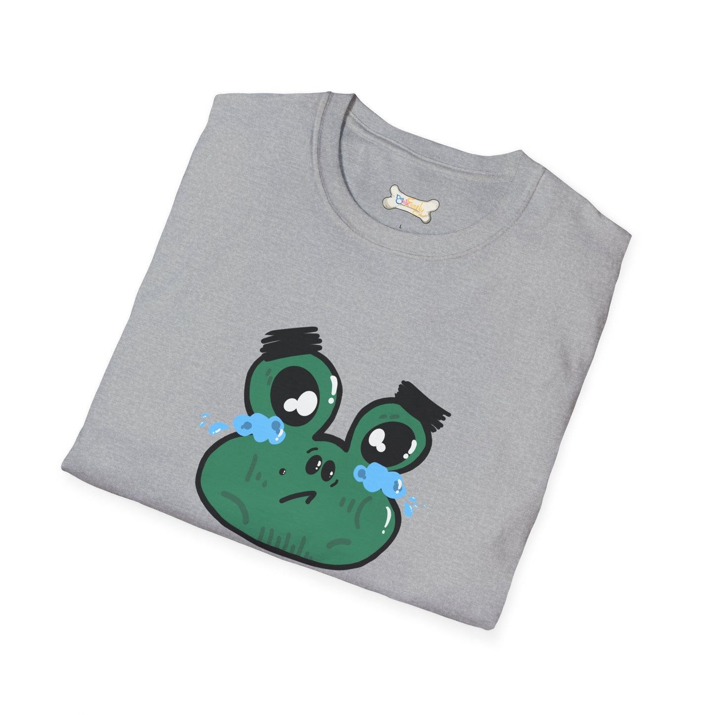 Crying Frog Graphic Tee — Cute Sad Frog Illustration T-Shirt
