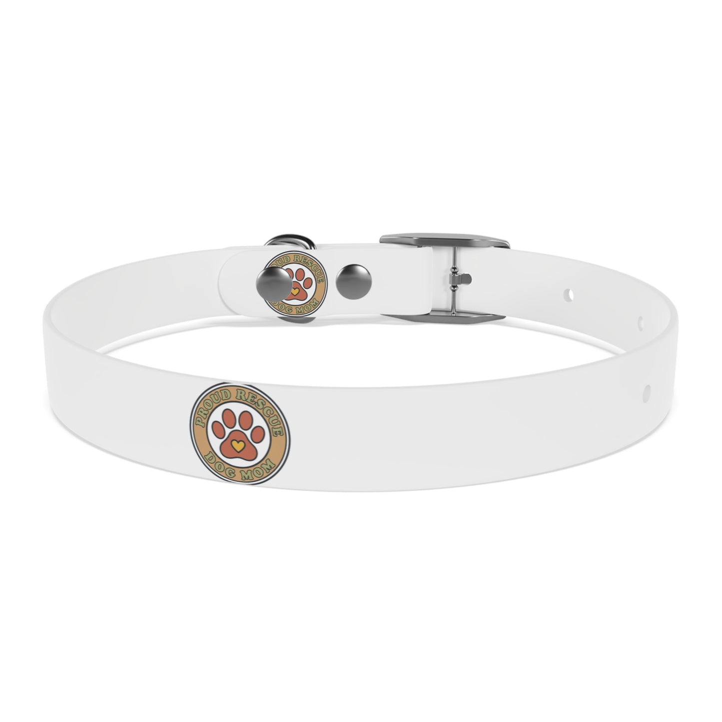 Dog Collar — Paw Print Badge Adjustable Pet Collar (Customizable, Durable)
