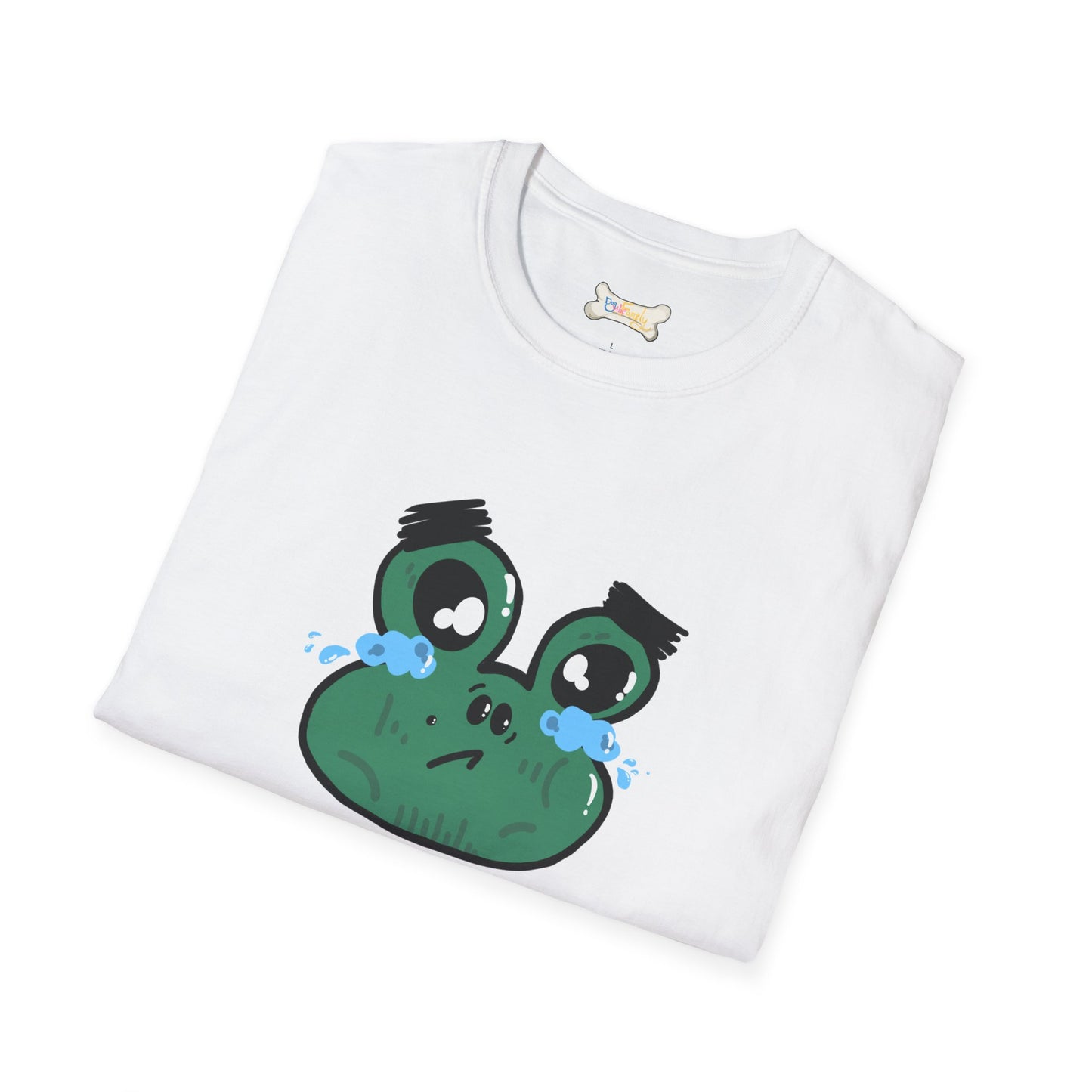 Crying Frog Graphic Tee — Cute Sad Frog Illustration T-Shirt