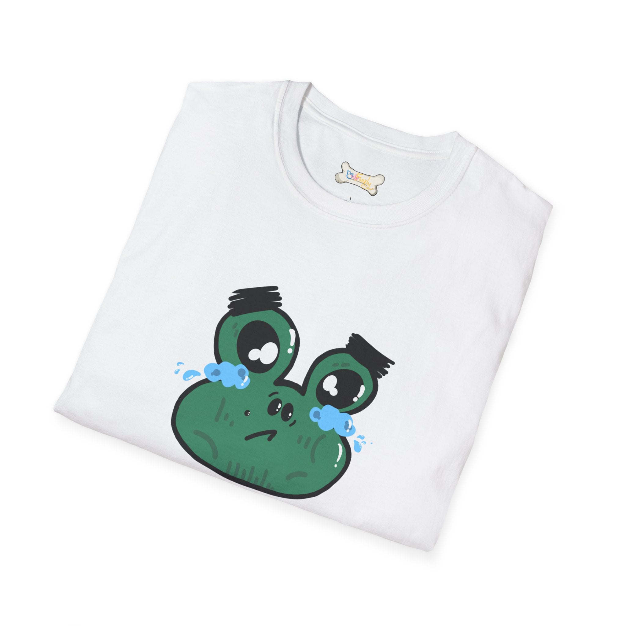 Crying Frog Graphic Tee — Cute Sad Frog Illustration T-Shirt
