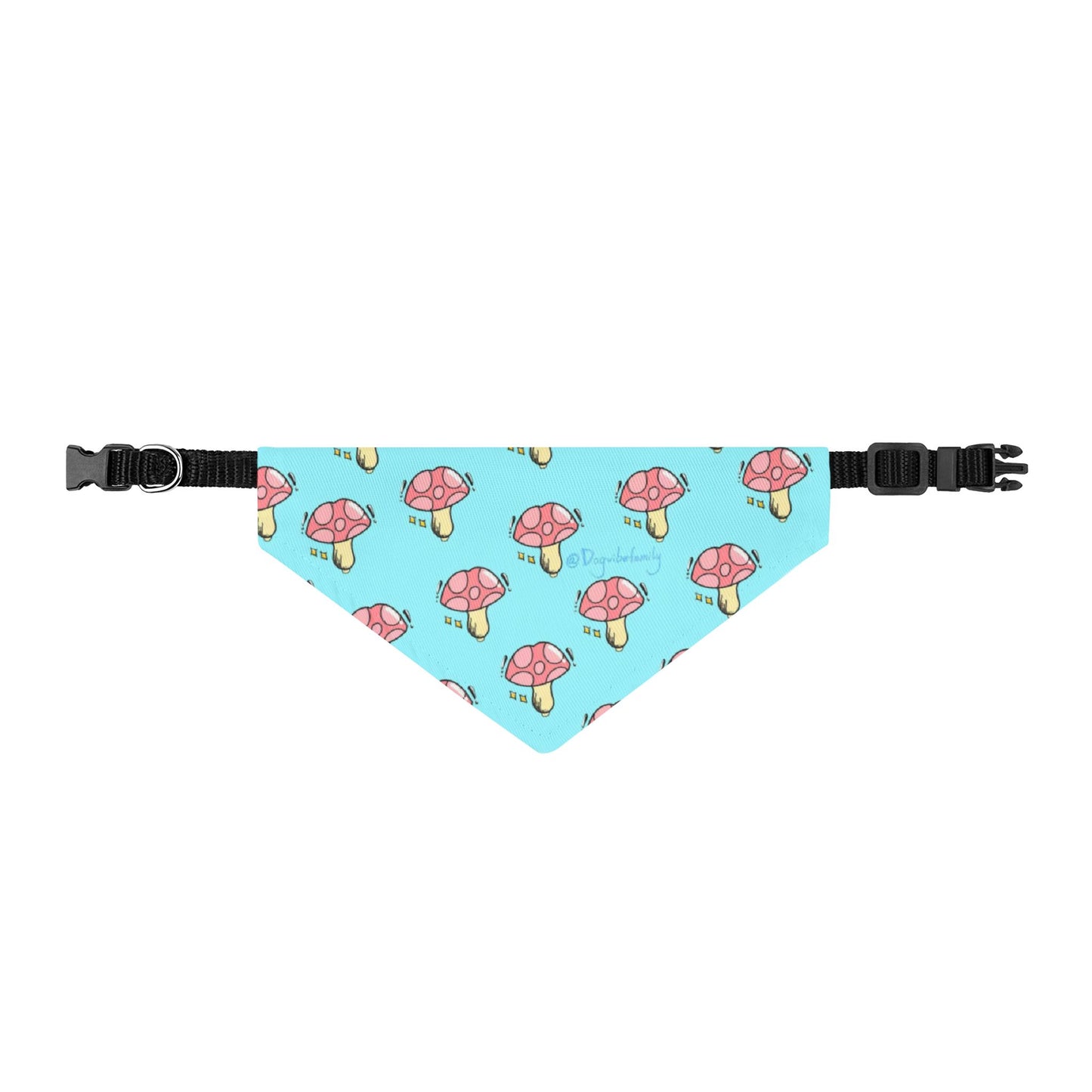Cute Mushroom Puppy Bandana - Clip-On Summer Dog Scarf