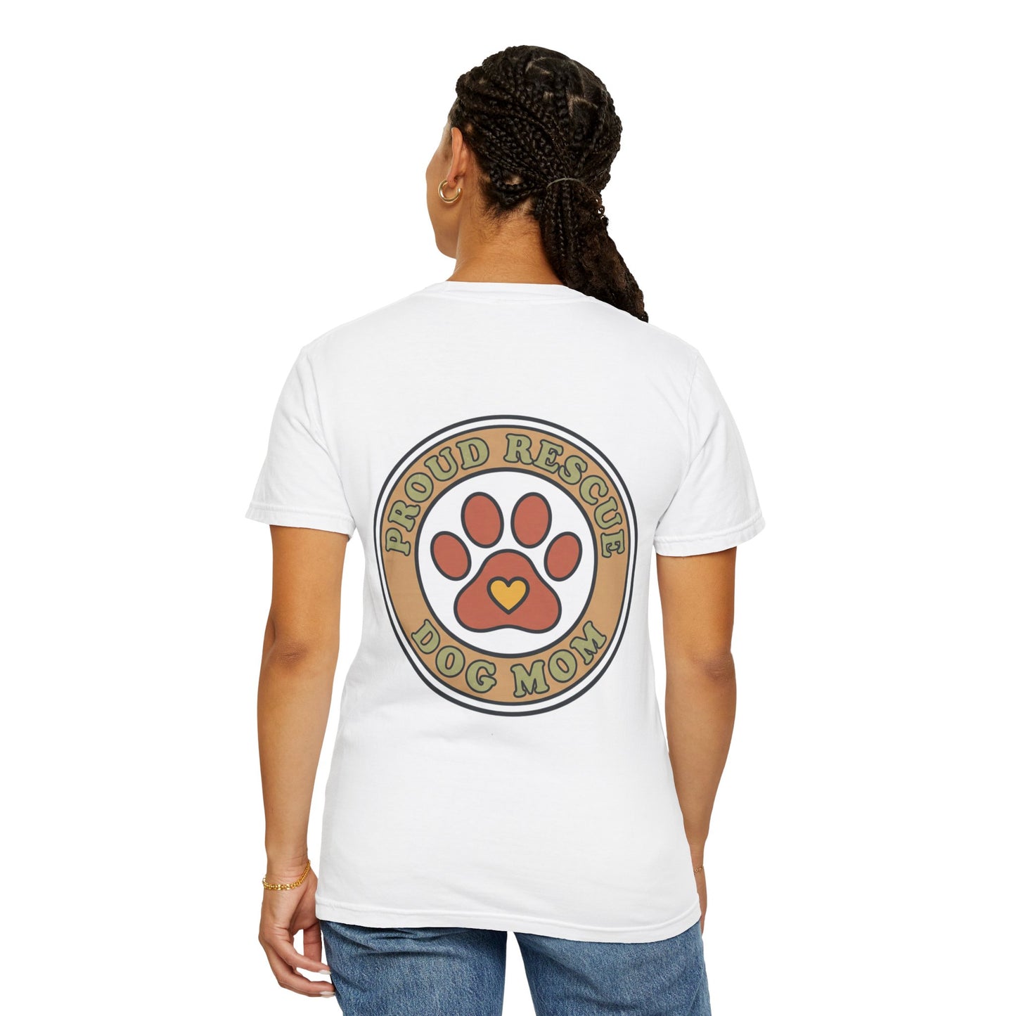 Proud Rescue Dog Mom T-Shirt