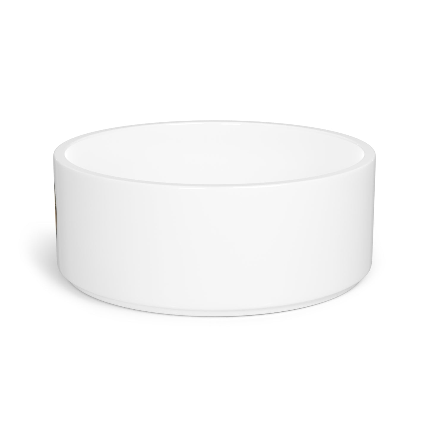 Proud Rescue Dog Mom Pet Bowl — Ceramic Paw Print Dog Food & Water Bowl