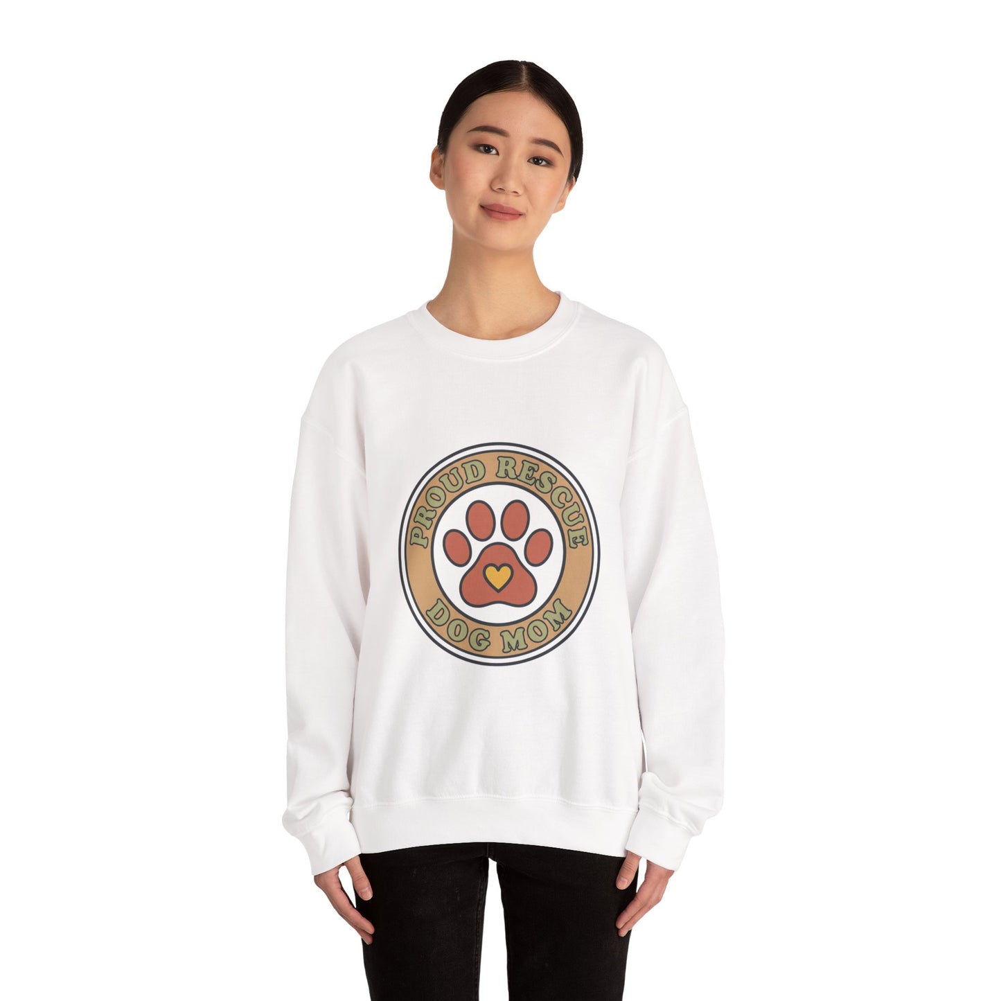 Proud Rescue Dog Mom Sweatshirt | Dog Mom, Rescue Pride