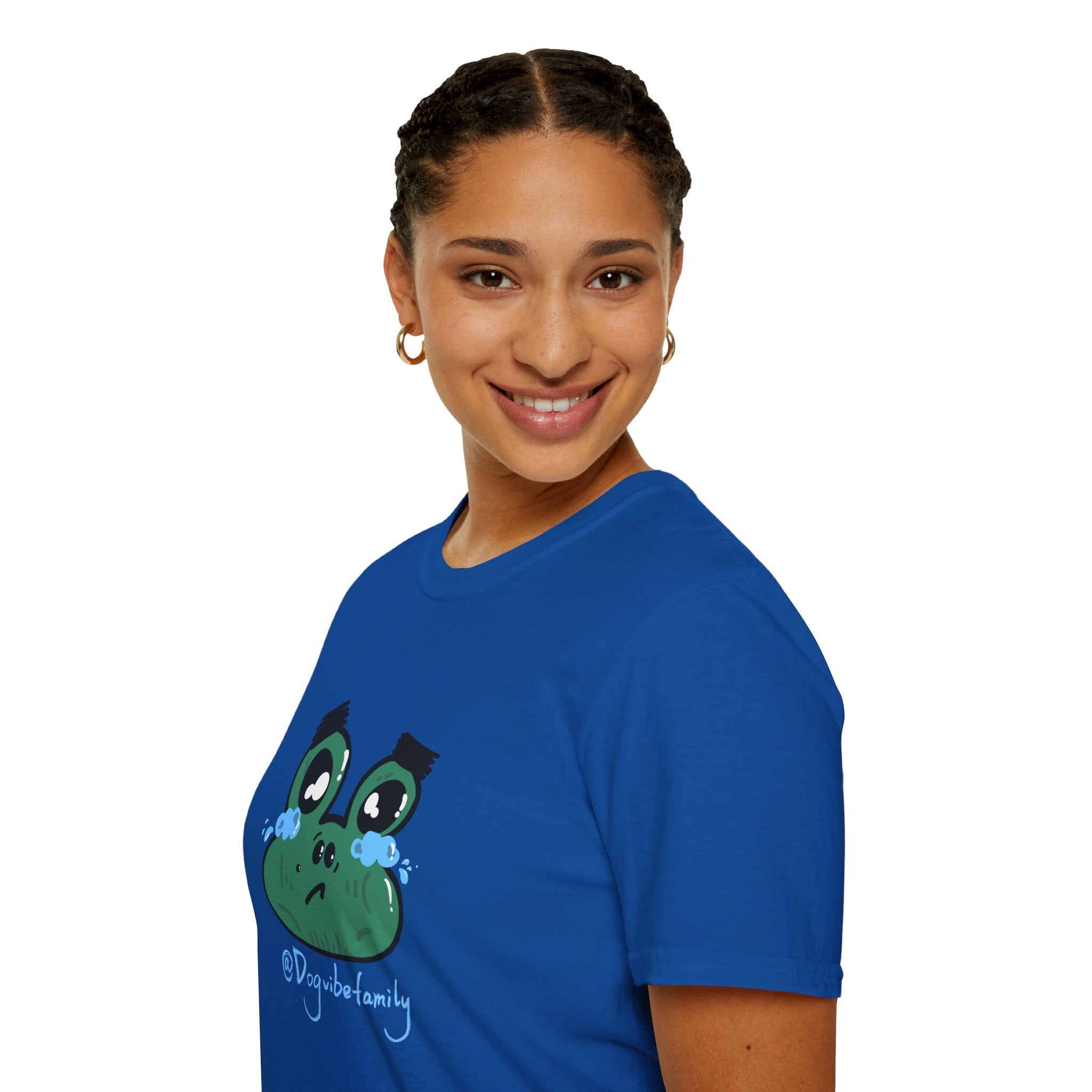 Crying Frog Graphic Tee — Cute Sad Frog Illustration T-Shirt