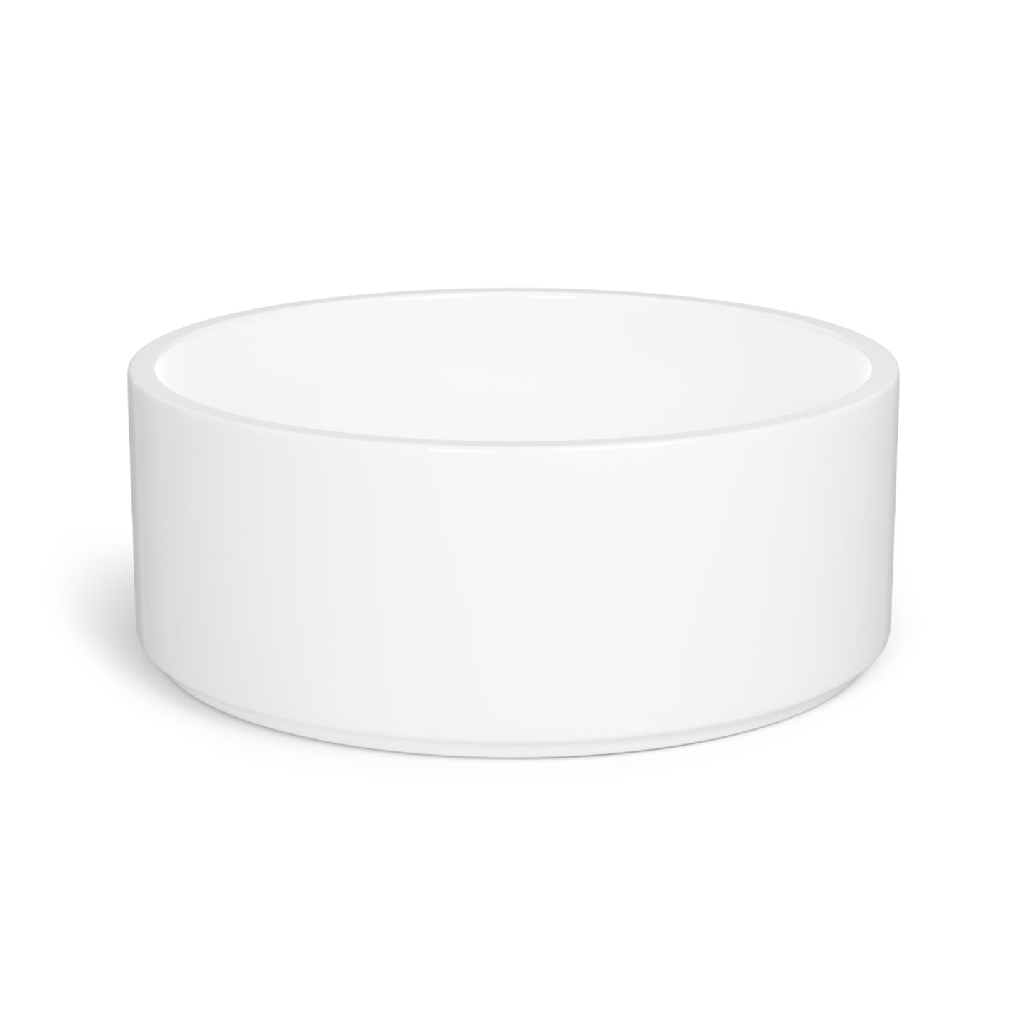 Proud Rescue Dog Mom Pet Bowl — Ceramic Paw Print Dog Food & Water Bowl