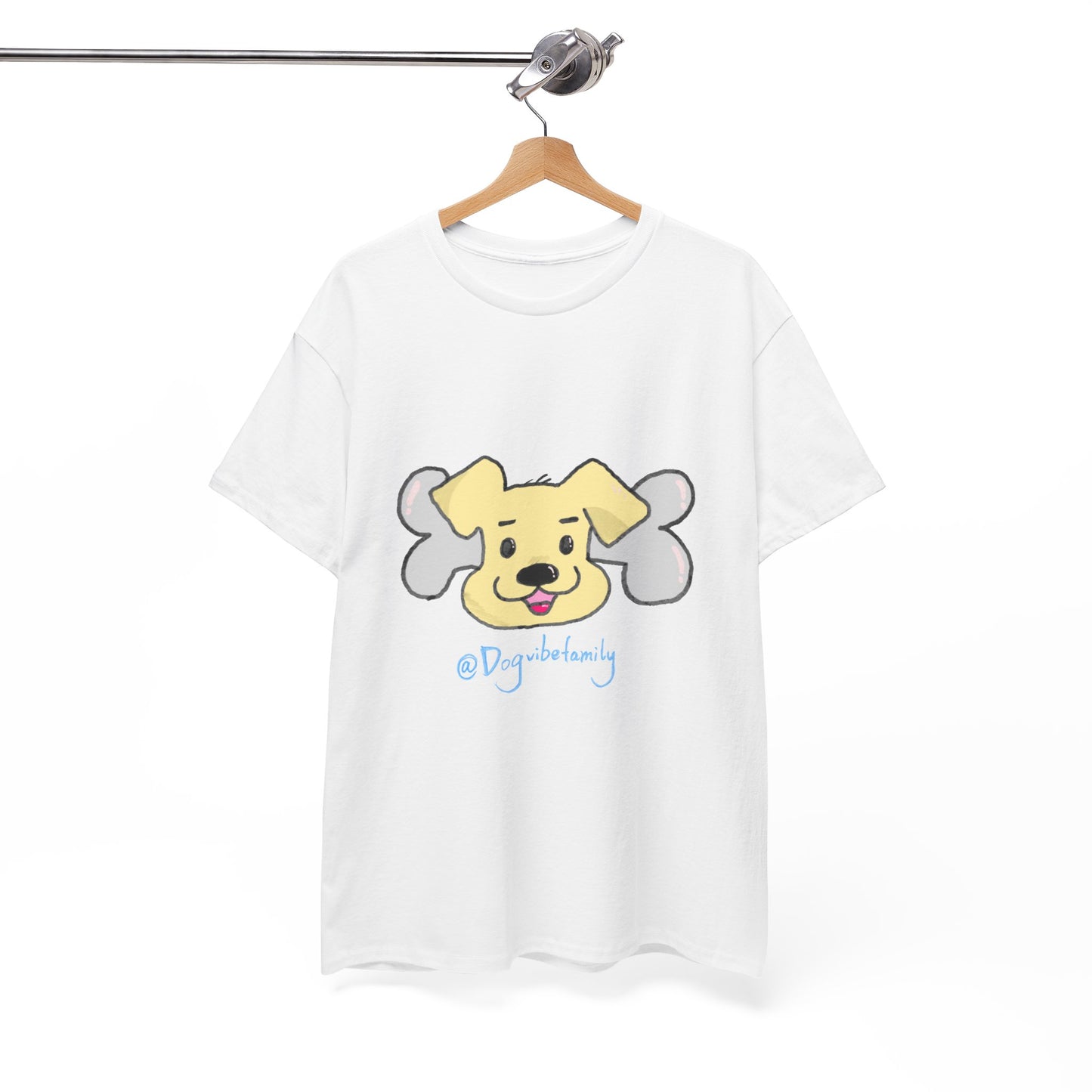 Cute Yellow Puppy Face T-Shirt - Playful Dog Mom & Dog Dad Graphic Tee