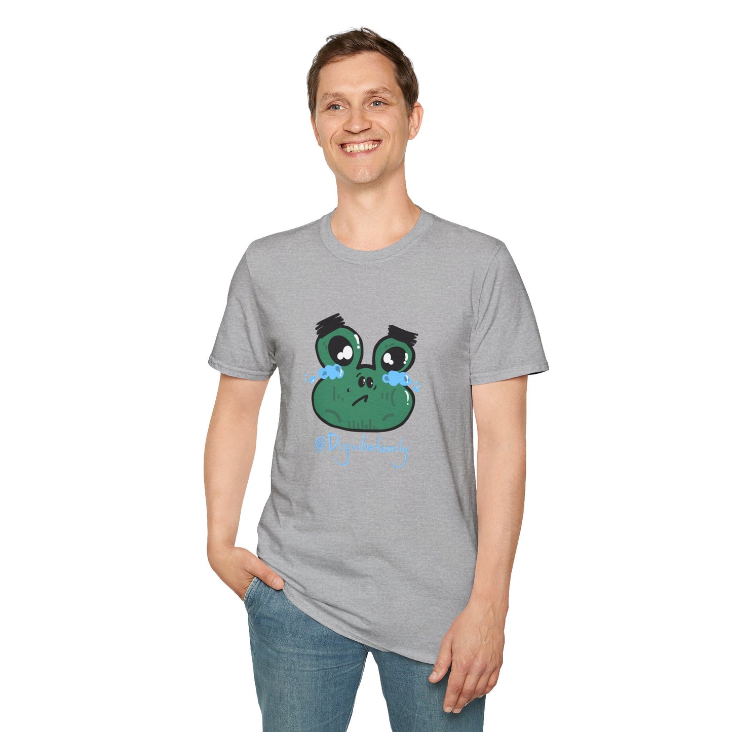 Crying Frog Graphic Tee — Cute Sad Frog Illustration T-Shirt