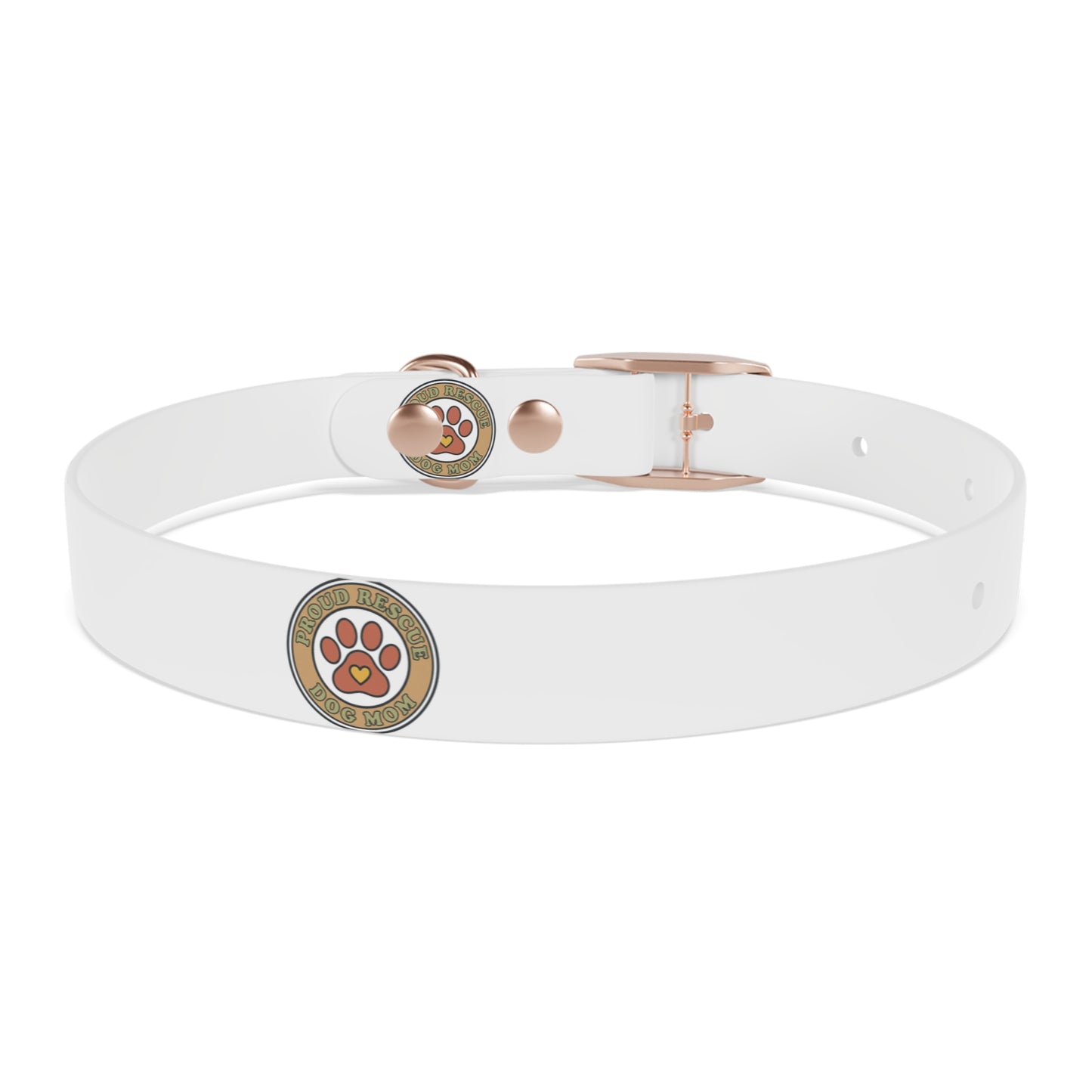 Dog Collar — Paw Print Badge Adjustable Pet Collar (Customizable, Durable)