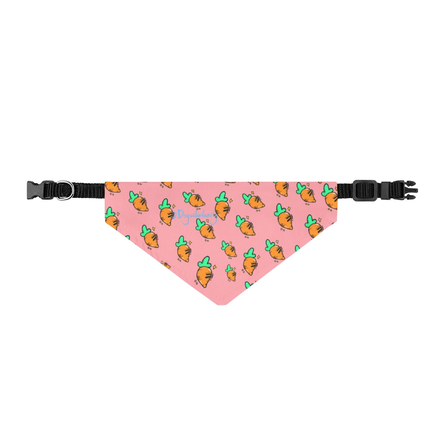 Cute Carrot Puppy Bandana - Clip-On Summer Dog Scarf