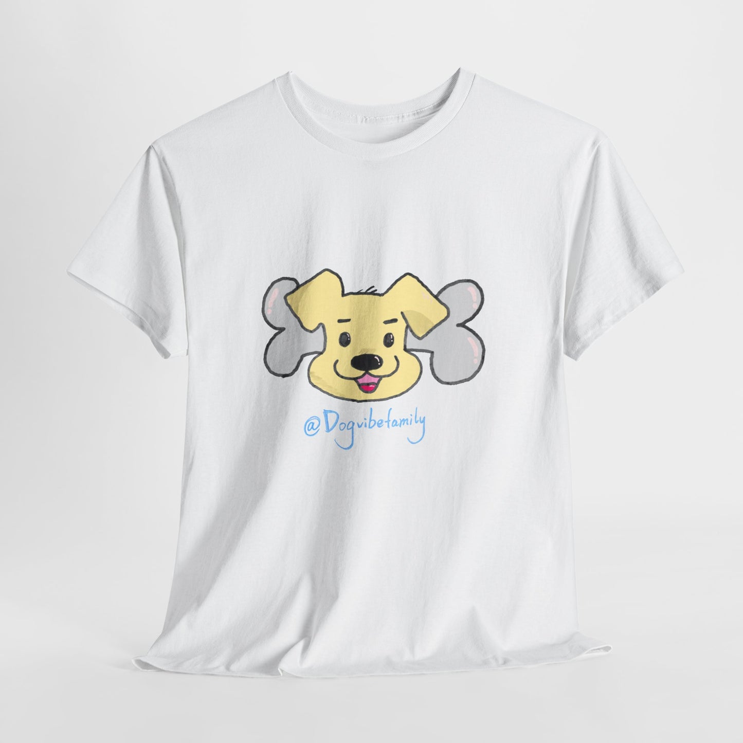 Cute Yellow Puppy Face T-Shirt - Playful Dog Mom & Dog Dad Graphic Tee
