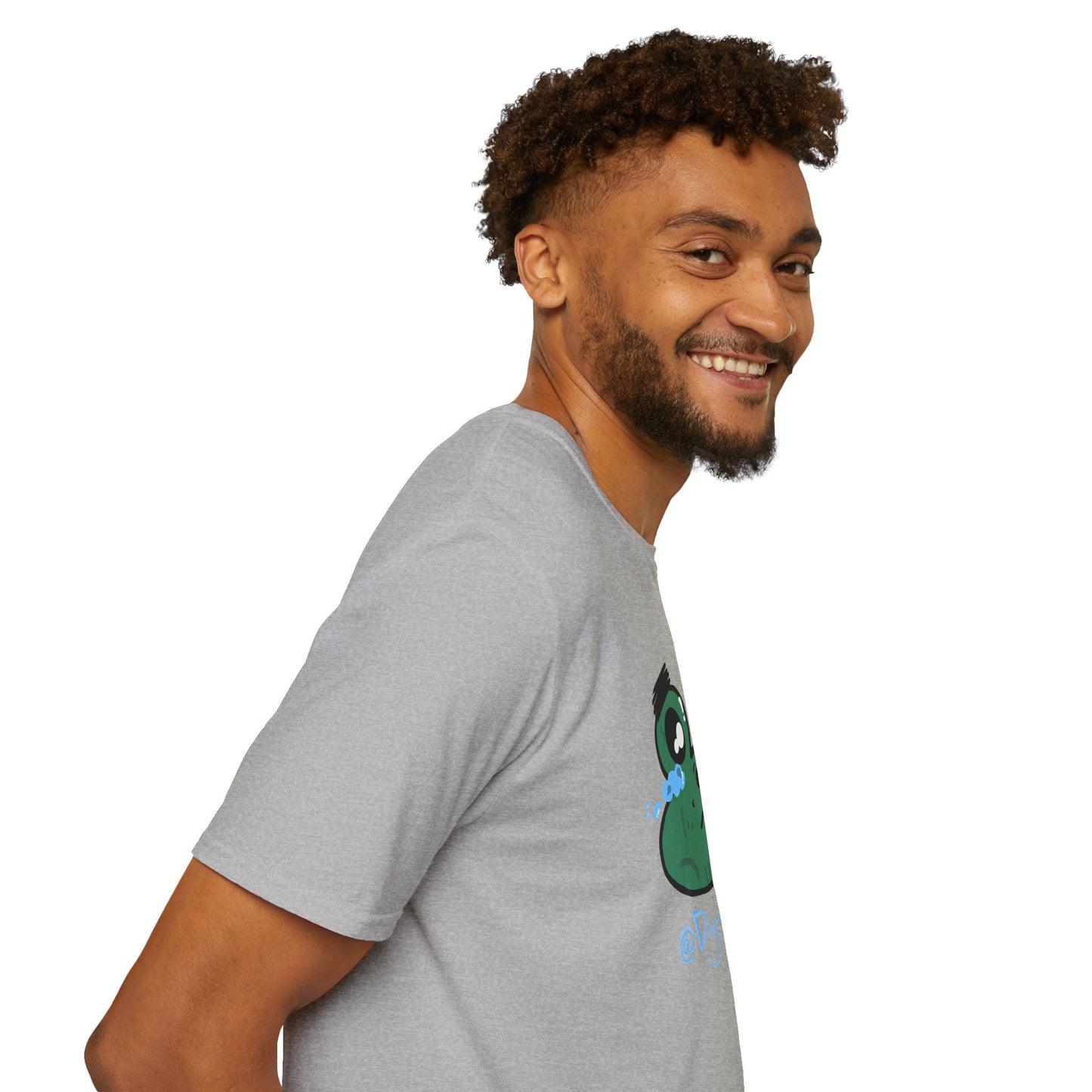 Crying Frog Graphic Tee — Cute Sad Frog Illustration T-Shirt
