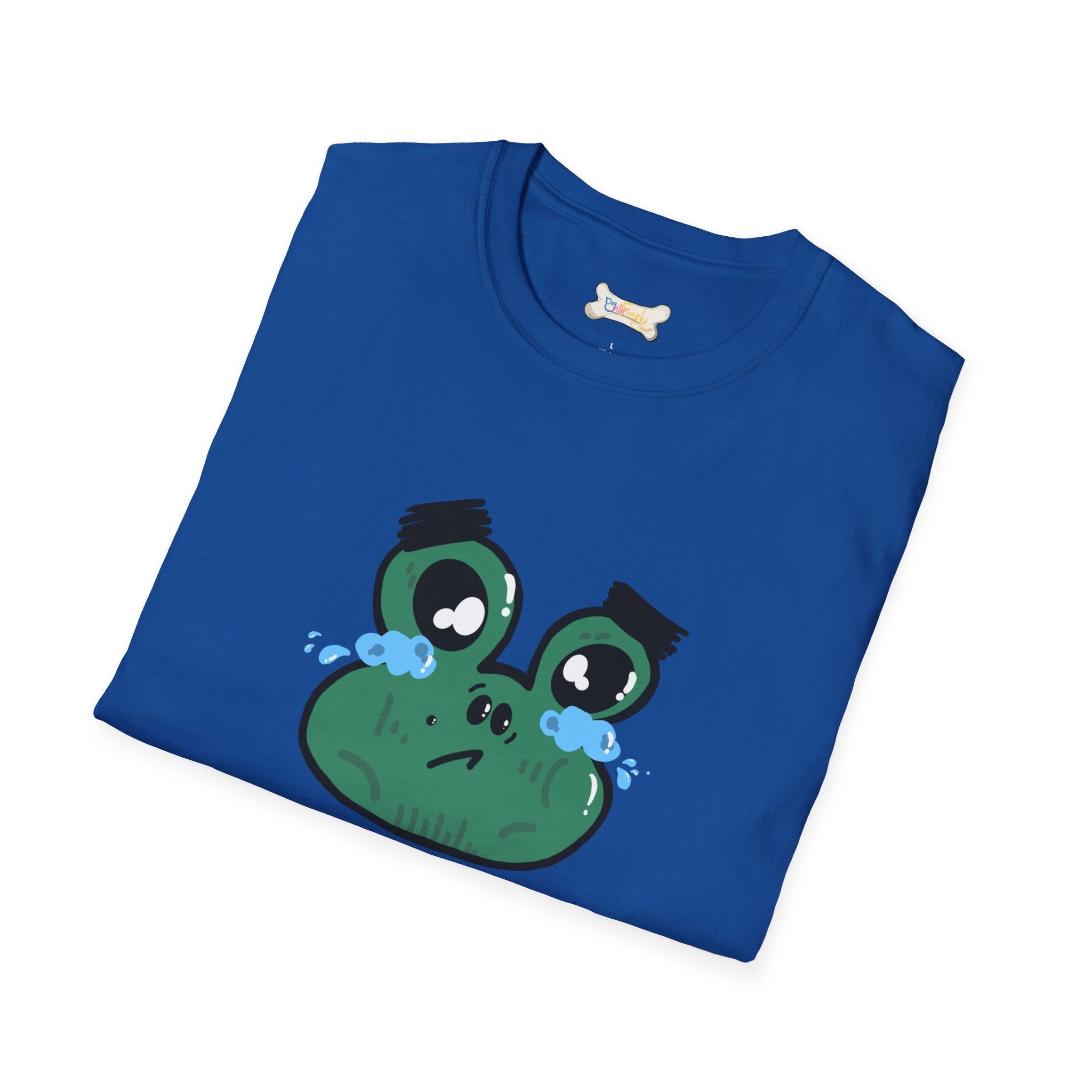 Crying Frog Graphic Tee — Cute Sad Frog Illustration T-Shirt
