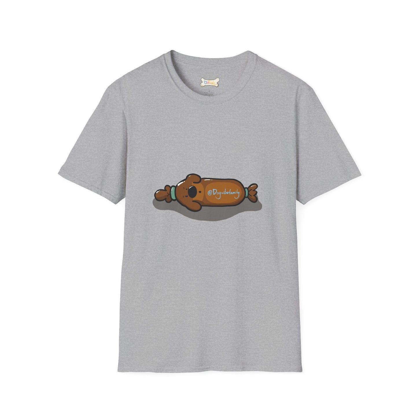 Cute Sleeping Pup Graphic Tee – Cozy Dog Bone Nap Time T-Shirt for Dog Moms & Dog Dads (Unisex Soft Cotton)