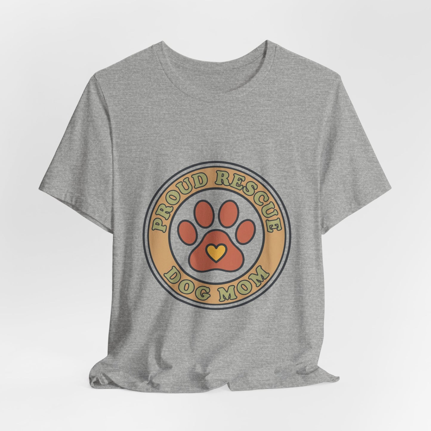 Proud Rescue Dog Mom Tee | rescue pride, fur baby