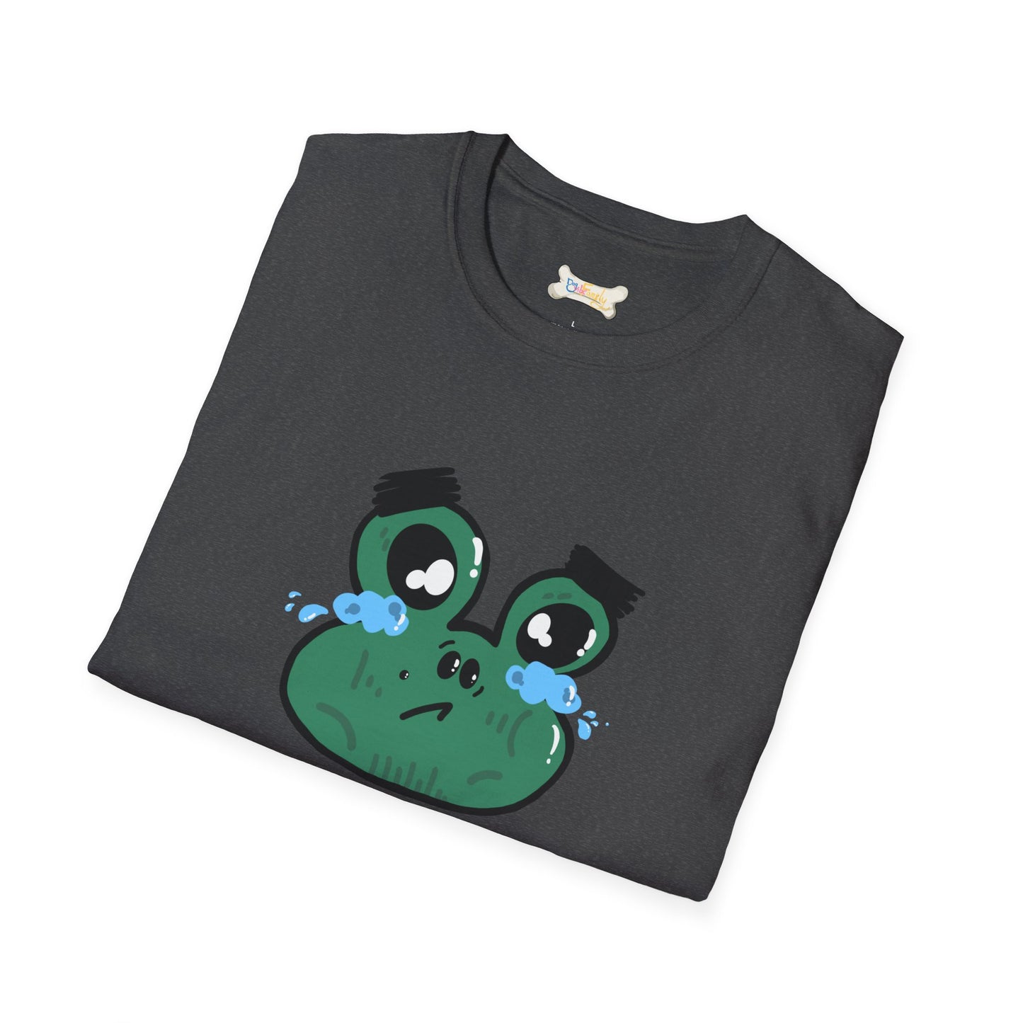 Crying Frog Graphic Tee — Cute Sad Frog Illustration T-Shirt
