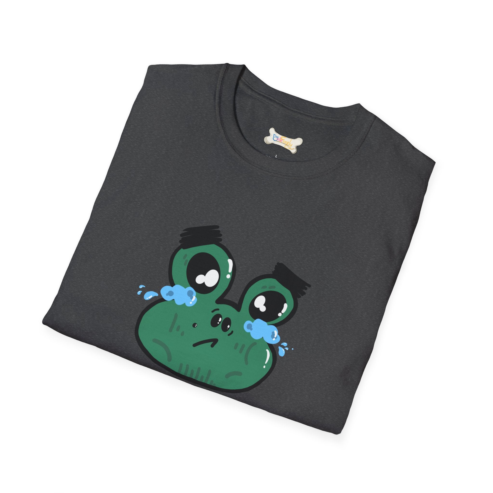 Crying Frog Graphic Tee — Cute Sad Frog Illustration T-Shirt