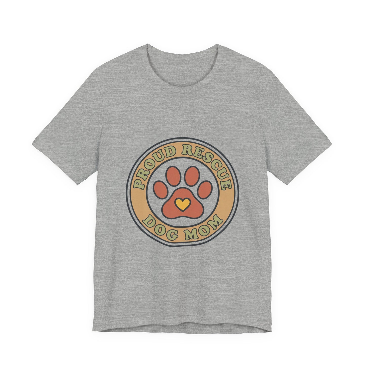 Proud Rescue Dog Mom Tee | rescue pride, fur baby