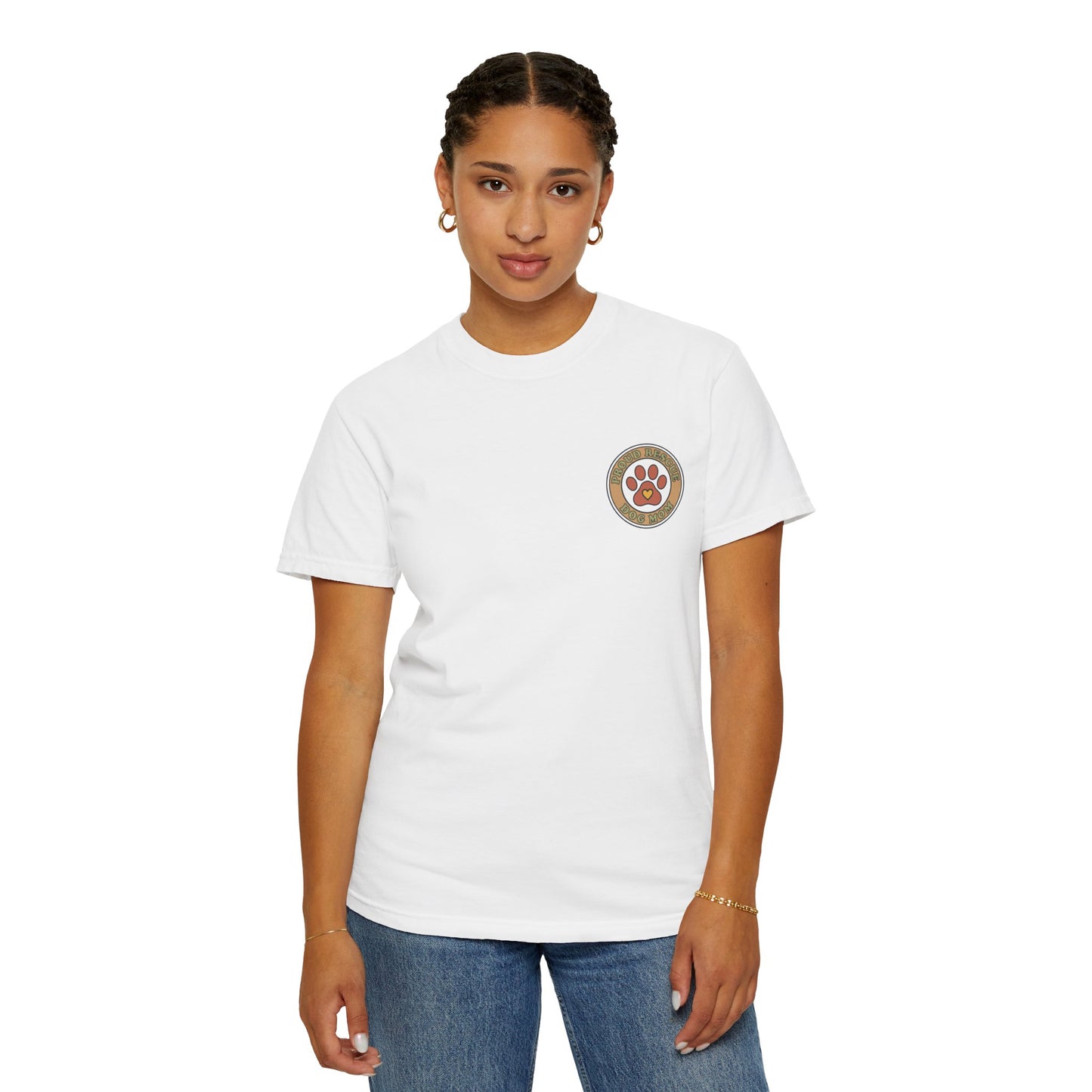 Proud Rescue Dog Mom T-Shirt