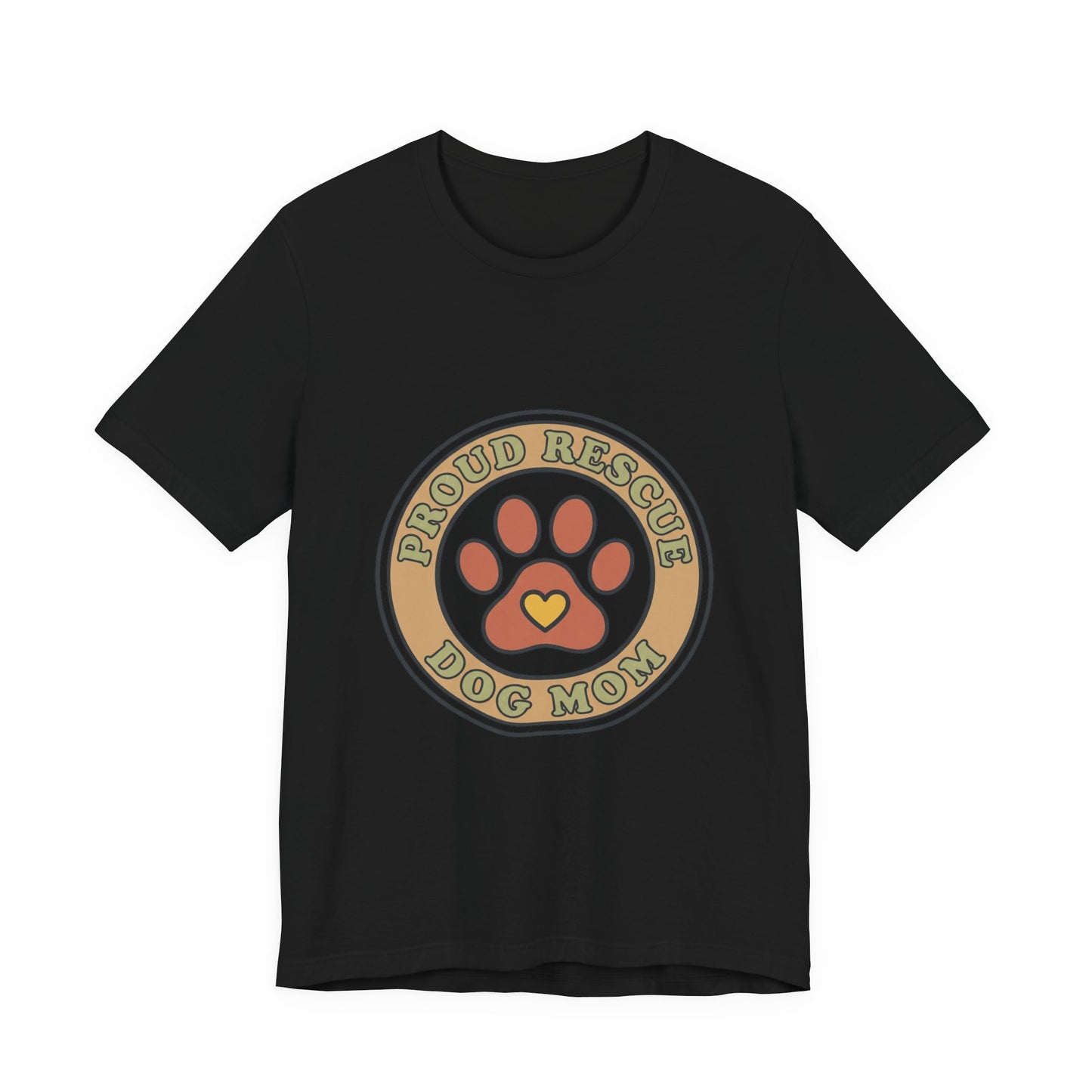 Proud Rescue Dog Mom Tee | rescue pride, fur baby
