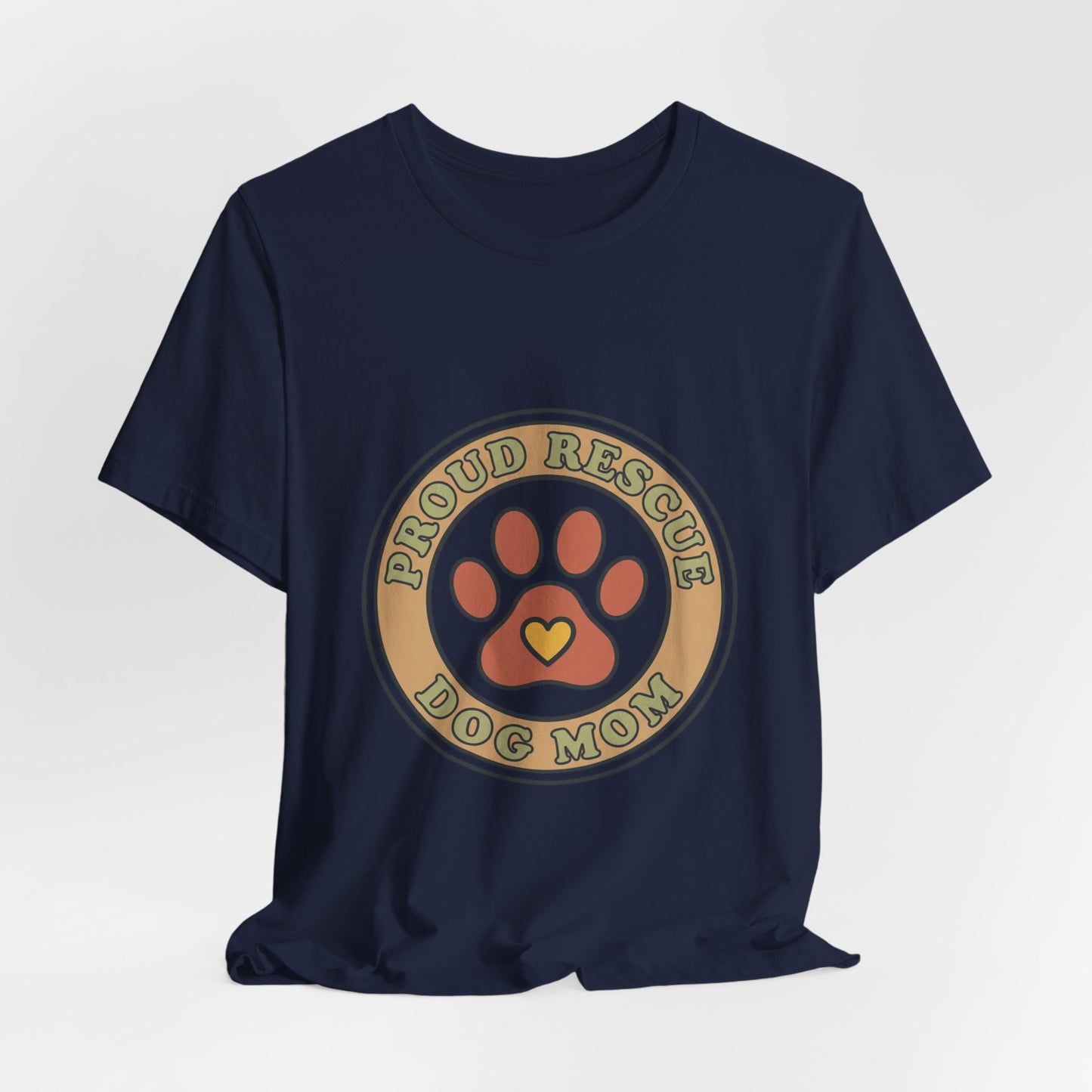 Proud Rescue Dog Mom Tee | rescue pride, fur baby