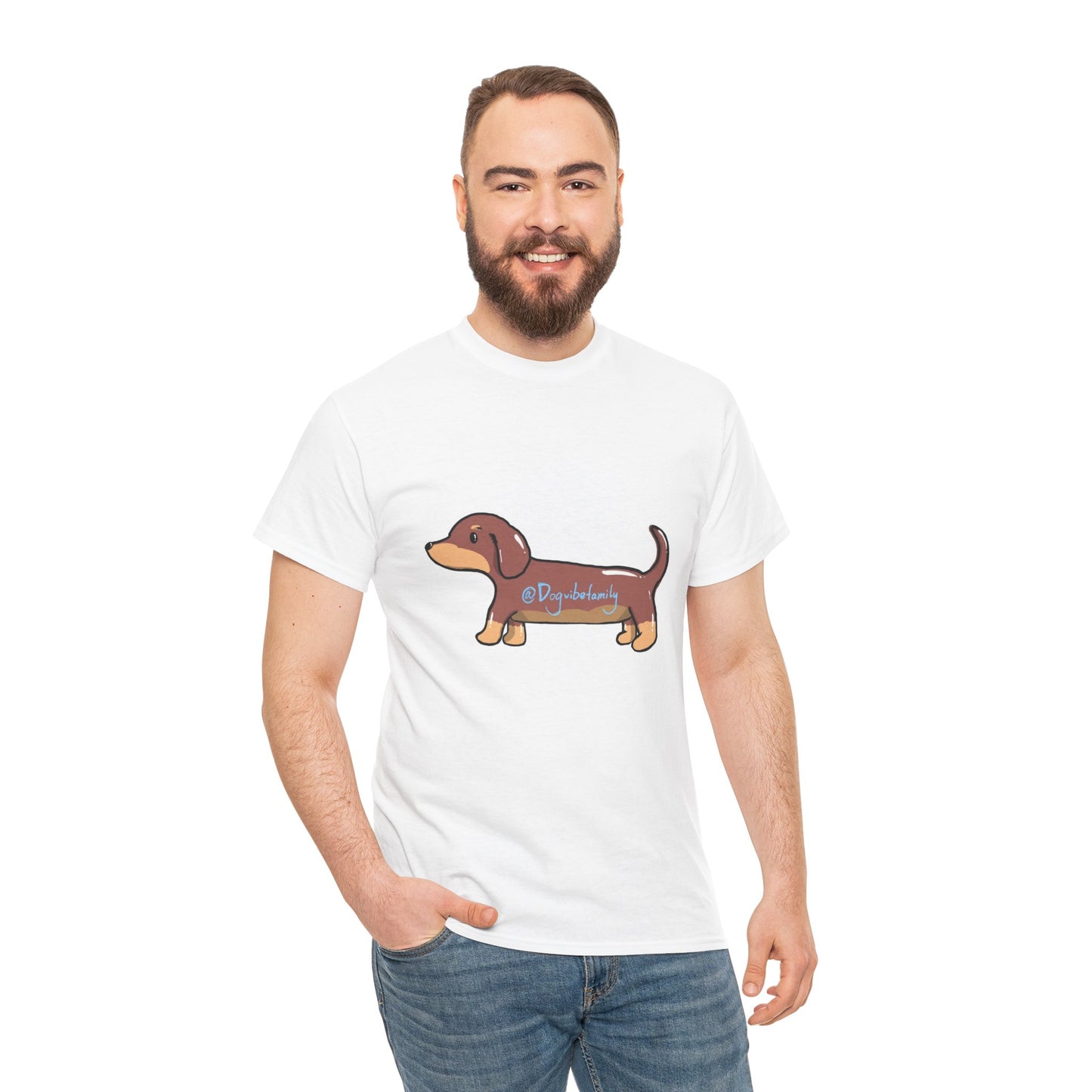 Dachshund Graphic Tee – Cute Wiener Dog / Doxie Shirt for Dog Moms & Dog Dads (Unisex Soft Cotton)